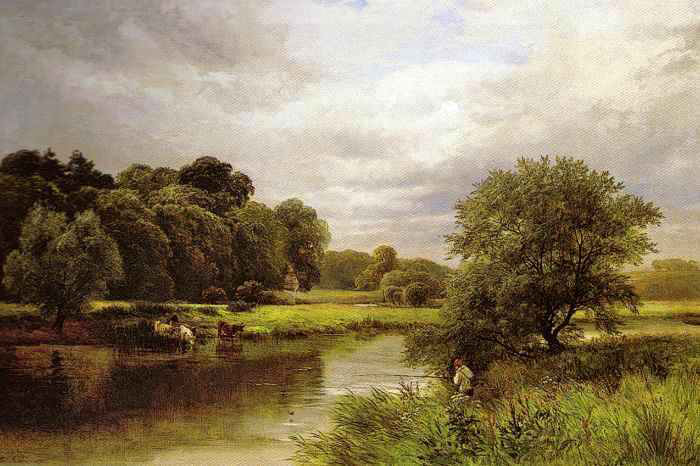 Fishing on the Trent  by George Turner.